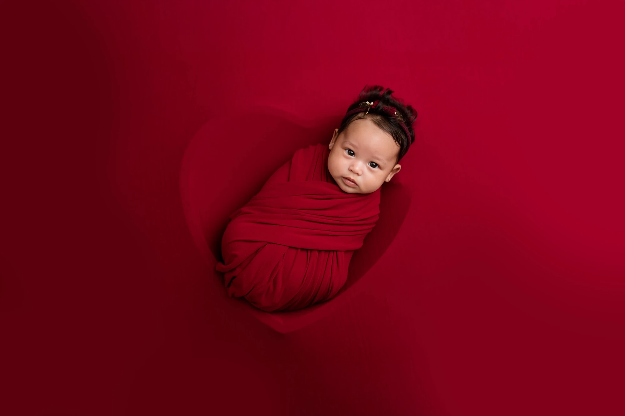 Newborn portrait with mum